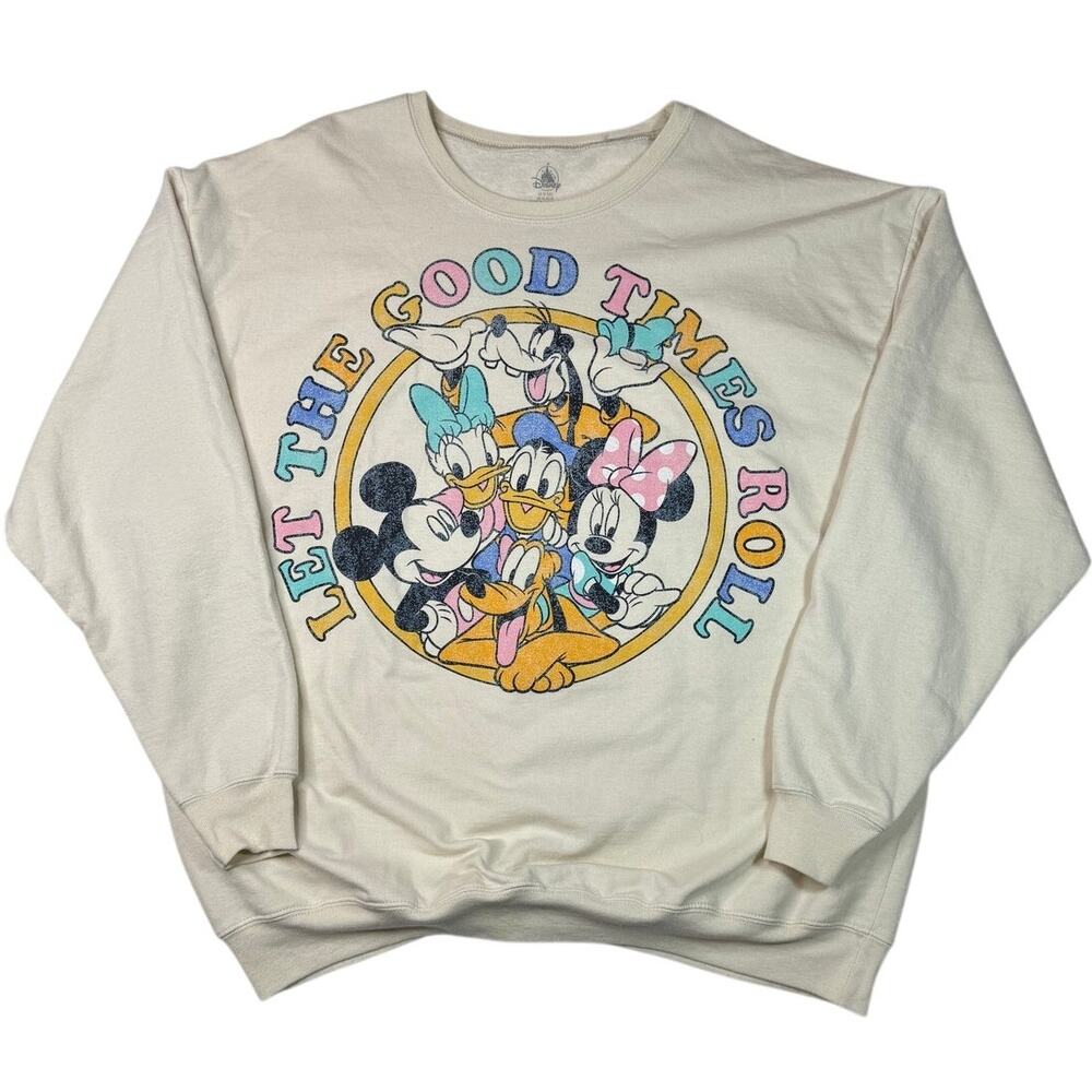 Disney Parks Mickey & Friends "Let the Good Times Roll" Sweater XL